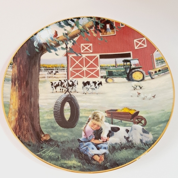 Zolan Limited Edition Set of 3 Little Farmhands and Cuddly Companion Plates - Picture 4 of 8